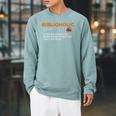 Biblioholic Definition Reading Nerd Book Lovers Geek Raglan Sleeve Sweatshirt Cardinal