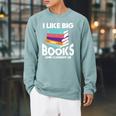 I Like Big Books And I Cannot Lie Reading Reader Bookworm Raglan Sleeve Sweatshirt Cardinal I Like Big Books And I Cannot Lie Reading Reader Bookworm Raglan Sleeve Sweatshirt Cardinal