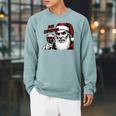 Bite Christmas Vampire Santa Claus Vintage Comic Book Style Raglan Sleeve Sweatshirt Cardinal Bite Christmas Vampire Santa Claus Vintage Comic Book Style Raglan Sleeve Sweatshirt Cardinal