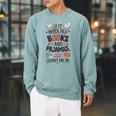 Book & Pajamas Humorous If It Involves Books And Pajamas Raglan Sleeve Sweatshirt Cardinal