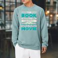The Book Was Better Than The Movie Literary Library Bookworm Raglan Sleeve Sweatshirt Cardinal The Book Was Better Than The Movie Literary Library Bookworm Raglan Sleeve Sweatshirt Cardinal