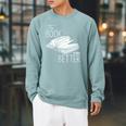 The Book Was Better Raglan Sleeve Sweatshirt Cardinal
