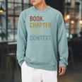 Book Chapter Verse Christian Bible Reformed Theology Raglan Sleeve Sweatshirt Cardinal