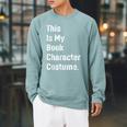 This Is Book Character Costume Easy Lazy DIY Halloween Party Raglan Sleeve Sweatshirt Cardinal This Is Book Character Costume Easy Lazy DIY Halloween Party Raglan Sleeve Sweatshirt Cardinal