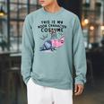 This Is My Book Character Costume Pigeon Kids Reading Raglan Sleeve Sweatshirt Cardinal