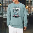 This Is My Book Character Costume Reading Book Lover Raglan Sleeve Sweatshirt Cardinal