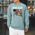 Book Club African American Bookworm Women Girl Reading Raglan Sleeve Sweatshirt Cardinal Book Club African American Bookworm Women Girl Reading Raglan Sleeve Sweatshirt Cardinal