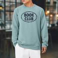 Book Club Oval Logo Raglan Sleeve Sweatshirt Cardinal