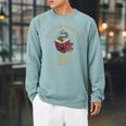 Book Club President Tired Mom Mother Reading Literary Raglan Sleeve Sweatshirt Cardinal
