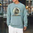 Book Club I Put The Lit In Literature Charles Dickens Raglan Sleeve Sweatshirt Cardinal