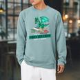 Im A Book Dragon Not A Worm Dragon Raglan Sleeve Sweatshirt Cardinal
