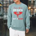 I Am A Book Dragon Not A Worm Raglan Sleeve Sweatshirt Cardinal I Am A Book Dragon Not A Worm Raglan Sleeve Sweatshirt Cardinal