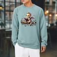 Book Dragon Raglan Sleeve Sweatshirt Cardinal Book Dragon Raglan Sleeve Sweatshirt Cardinal