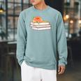 Book Flower Raglan Sleeve Sweatshirt Cardinal