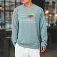 Book Hangover Definition Reading Lover Raglan Sleeve Sweatshirt Cardinal