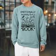 Book Lover Emotionally Recovering From A Book Raglan Sleeve Sweatshirt Cardinal