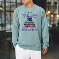 Book Lover I'm The Type Of Happy Woman With Coffee And Books Raglan Sleeve Sweatshirt Cardinal