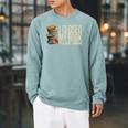 Book Lover For Men Women Reader Cool Librarian Raglan Sleeve Sweatshirt Cardinal