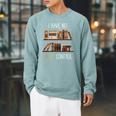 Book Lover Saying I Have No Shelf Control Raglan Sleeve Sweatshirt Cardinal