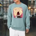 Book Lovers Covering Our Faces Raglan Sleeve Sweatshirt Cardinal