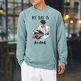 Book Lovers My Day Is Booked Vintage Raglan Sleeve Sweatshirt Cardinal