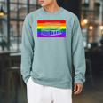 Book Read Literary Gay Pride Flag Rainbow LGBTQ Queer Raglan Sleeve Sweatshirt Cardinal