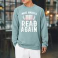 Book Reading Make America Read Again Raglan Baseball Tee Raglan Sleeve Sweatshirt Cardinal Book Reading Make America Read Again Raglan Baseball Tee Raglan Sleeve Sweatshirt Cardinal