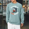 Book Reading Is Jawsome Reading Books Raglan Sleeve Sweatshirt Cardinal