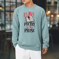 Book Reading Leave Poetry To The Prose Raglan Sleeve Sweatshirt Cardinal Book Reading Leave Poetry To The Prose Raglan Sleeve Sweatshirt Cardinal