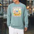 Book Reading Lover Easter Bookish Every Bunny Loves To Read Raglan Sleeve Sweatshirt Cardinal