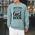 Book Reading Graphic Women Girls Book Lovers Librarian Raglan Sleeve Sweatshirt Cardinal