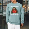 This Is My Book Secret Costume Pigeon Bird Kids Reading Raglan Sleeve Sweatshirt Cardinal This Is My Book Secret Costume Pigeon Bird Kids Reading Raglan Sleeve Sweatshirt Cardinal