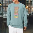 Book Trope Reader Romance Reading Bookish Tropes Lover Raglan Sleeve Sweatshirt Cardinal