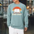 Book Vibes For Book Lovers Bookworm Reading Raglan Sleeve Sweatshirt Cardinal