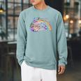 Book Is A World That Only Exists On Paper Raglan Sleeve Sweatshirt Cardinal
