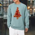 All Booked For Christmas Book Premium Tri-Blend Raglan Sleeve Sweatshirt Cardinal