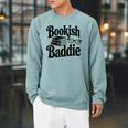Bookish Baddie Reading Vibes Literary Lover Raglan Sleeve Sweatshirt Cardinal Bookish Baddie Reading Vibes Literary Lover Raglan Sleeve Sweatshirt Cardinal