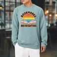 Bookmarks Are For Quitters Reading Books Book Reader Raglan Sleeve Sweatshirt Cardinal