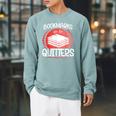 Bookmarks Are For Quitters Reading Reader Book Lover Teacher For Men Women Kids Raglan Sleeve Sweatshirt Cardinal Bookmarks Are For Quitters Reading Reader Book Lover Teacher For Men Women Kids Raglan Sleeve Sweatshirt Cardinal