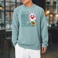 Books And Axolotl Kawaii Animal Axolotls Lover Owner Graphic Raglan Sleeve Sweatshirt Cardinal