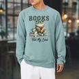 Books Fuel My Soul Raglan Sleeve Sweatshirt Cardinal