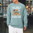 Books And My Hognose Snake Owner Hognose Snake Lover Raglan Sleeve Sweatshirt Cardinal