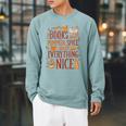 Books And Pumpkin Spice Cute Fall Aesthetic Raglan Sleeve Sweatshirt Cardinal Books And Pumpkin Spice Cute Fall Aesthetic Raglan Sleeve Sweatshirt Cardinal
