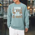 Books Reader Coffee Lover Drink Coffee Read Books Be Happy Raglan Sleeve Sweatshirt Cardinal