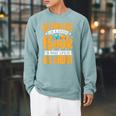 Bookstore Owner Quote Raglan Sleeve Sweatshirt Cardinal