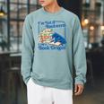 Bookworm I'm A Book Blue Dragon Fantasy Reader Bookish Raglan Sleeve Sweatshirt Cardinal Bookworm I'm A Book Blue Dragon Fantasy Reader Bookish Raglan Sleeve Sweatshirt Cardinal