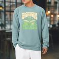 Bookworm Please Book Lover Reader Raglan Sleeve Sweatshirt Cardinal