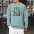 Born To Read Books Forced To Read Emails Book Lover Raglan Sleeve Sweatshirt Cardinal