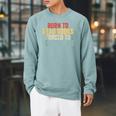 Born To Read Books Forced To Read Emails Reading Raglan Sleeve Sweatshirt Cardinal