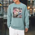 Born To Read Forced To Work Booklover -Adults Book Lovers Casual Grey Small Raglan Sleeve Sweatshirt Cardinal